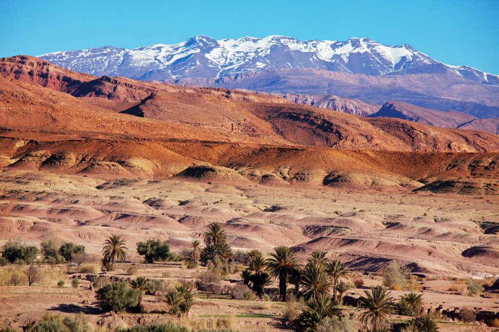 Les montagnes Atlas, au Maroc