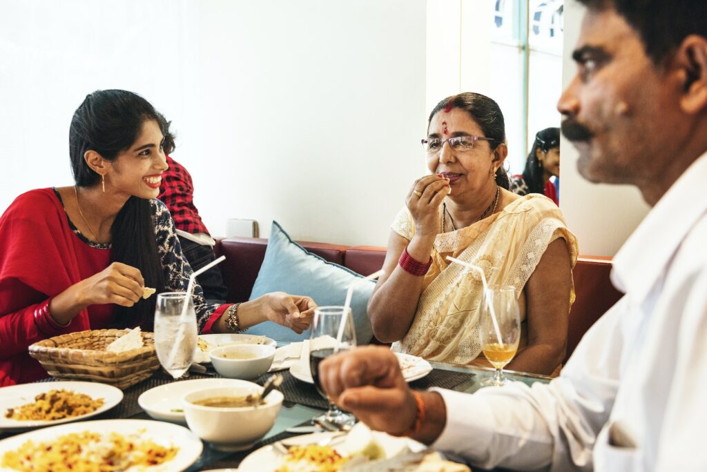 La délicieuse nourriture indienne