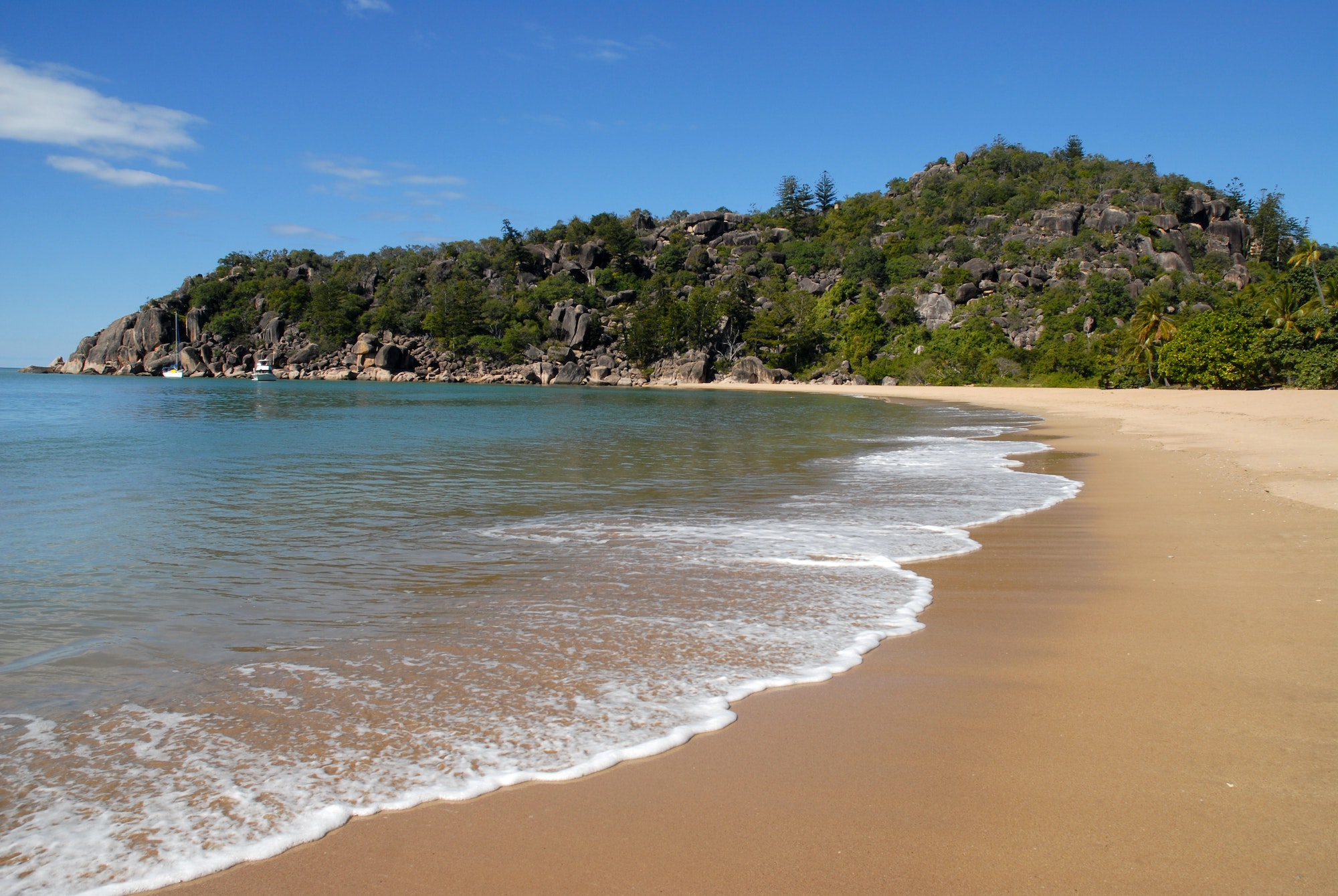 Tropical beach scene, QLD, Australia