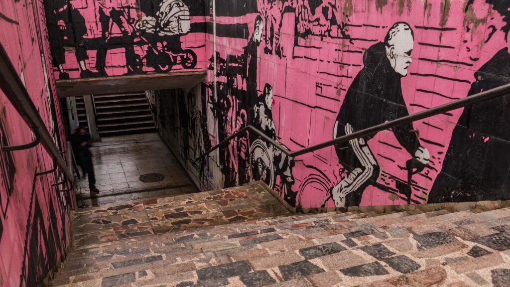 Graffiti dans la rue 